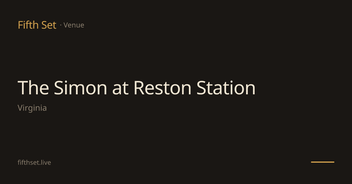 The Simon at Reston Station - Jazz in Washington, D.C.
